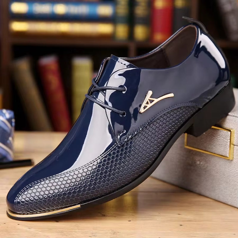 Men's Business Casual Shoes, Height Increasing Anti Slip Lace Up Men's Shoes, Simple Office Formal Shoes, Banquet Wedding Work Shoes